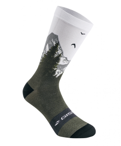 Chaussettes-Socquettes Ete Gist Trendy Blanc Montagne 38-42 Ecologique - Hauteur 20Cm (Paire) -5863
