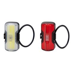 Eclairage Velo Usb Kit Sur Cintre Guidon-Tige de Selle Zefal Vision F20-R20 Lumens Noir (Avant+Arriere)