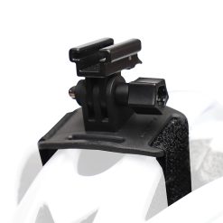 Support Eclairage Velo Zefal Noir Pour Casque (Compatible Go Pro)