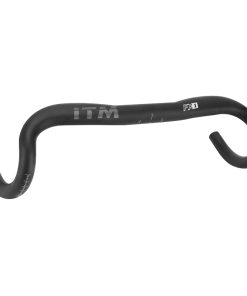 Cintre Guidon Route Itm Fx1 Gravel Alu Noir 31,8 L 46 Exterieur (Axe-Axe 44Cm) Pour Passage Cable Interne