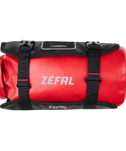 Sacoche de Cintre Guidon-Guidon Velo Zefal Z Adventure F5 Rouge Etanche Fixation Auto-Agrippantes - Clips (L 150 X L 380 X H 150mm - 5Litres) Charge Maxi 4Kgs