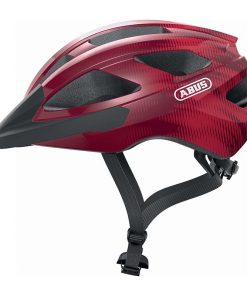 Casque Velo Adulte Abus Route Macator Rouge Bordeaux Taille S (51-55Cm) Reglage Molette