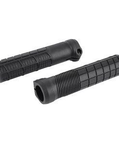 Poignee VTT - City Newton Lock On Rubber Noir L138mm Sans Bouchon (Paire)