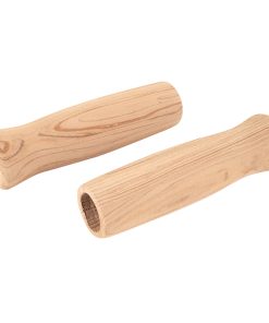 Poignee City Newton Eva Type Bois L127mm Sans Bouchon (Paire)
