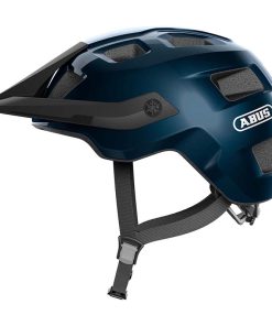 Casque Velo Adulte Abus VTT Motrip Bleu Nuit Taille L (57-61Cm) Reglage Molette