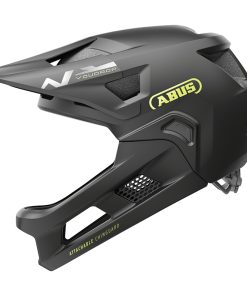 Casque Velo Enfant VTT-BMX Abus Youdrop Ff Velours Noir Taille S (48-55Cm) Reglage Molette