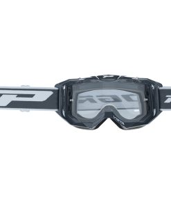 Masque-Lunettes Cross Progrip 3303 TR Vista Gris Fonce Ecran Transparent Anti-Rayures-Anti U.V.-Anti-Buee (Homologue Ce-En-N° Ac-96025 Rev.2)