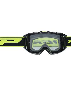 Masque-Lunettes Cross Progrip 3303 TR Vista Noir Ecran Transparent Anti-Rayures-Anti U.V.-Anti-Buee (Homologue Ce-En-N° Ac-96025 Rev.2)