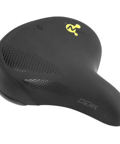 Selle Newton City Cruiser Elasthomere Unisex Noir A Memoire de Forme 268X258mm Rail Acier - Super Large -Sdl-