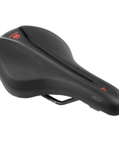 Selle Newton Junior Ichnos Racing Noir Deco Rouge 236X139mm Rail Acier -Sdl-