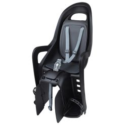 Porte Bebe-Siege Enfant Arriere Polisport A Fixer Sur Porte Bagage Fixation Avs+ Groovy Noir Coussin Gris (9 A 22Kgs) Homologue En 14344