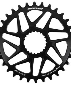 Plateau VTT Direct Mount Pour Shimano Fc-M6100-M6120-M6130-Fc-M7100-M7120-M7130-Fc-M8100-M8120-M8130 Stronglight Mono Alu Noir 32 Dents - Epaisseur 3mm 12V.