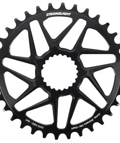 Plateau VTT Direct Mount Pour Shimano Fc-M6100-M6120-M6130-Fc-M7100-M7120-M7130-Fc-M8100-M8120-M8130 Stronglight Mono Alu Noir 34 Dents - Epaisseur 3mm 12V.