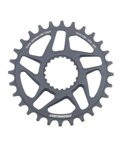 Plateau VTT Direct Mount Boost Pour Shimano Fc-M9100-M9120-M9130 Stronglight Mono Alu Ht3 Gris 28 Dents - 12V.