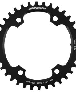 Plateau Gravel 4 Branches D.110Pour Shimano Grx Fc-Rx600-Rx610-Rx810-Rx820 Stronglight Mono Alu Noir 36 Dents - Epaisseur 3mm 10-11-12V.