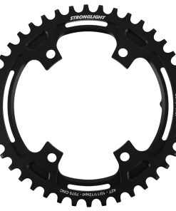 Plateau Gravel 4 Branches D.110Pour Shimano Grx Fc-Rx600-Rx610-Rx810-Rx820 Stronglight Mono Alu Noir 42 Dents - Epaisseur 3mm 10-11-12V.