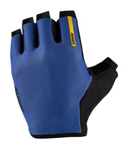 Gants Velo Court Mavic Essential Gel Mi-Saison Bleu M (Paire Sur Carte) Sans Velcro