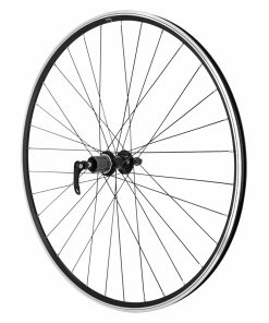 Roue Route Patin Blocage 700 Cfx Noir Arriere Moyeu Roulement Noir Cassette Type Shimano 11-10-9V 32 Rayons Noir Jante 13C