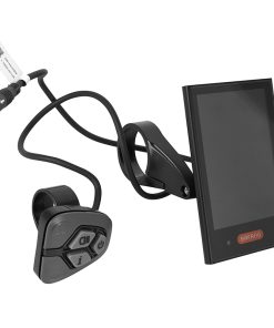 Compteur - Display Avec Unite de Commande Vae Bafang Dp C18 Uart Pour Moteur Central Noir (Support 22,2-25 mm Longueur Cable 500 mm)