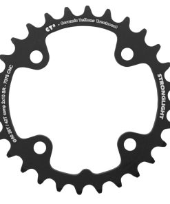 Plateau VTT 4 Branches D.80 Pour SRAM X0-Xx-X9-X7 Stronglight Double 28 Dents Interieur Noir Ct2 10V. - Epaisseur 3.5mm