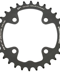 Plateau VTT 4 Branches D.80 Pour SRAM X0-Xx-X9-X7 Stronglight Double 30 Dents Interieur Noir Ct2 10V. - Epaisseur 3.5mm
