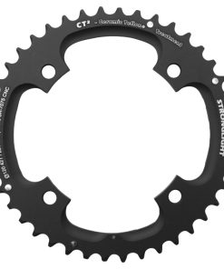 Plateau VTT 4 Branches D.120 Pour SRAM X0-Xx Stronglight Double 42 Dents Exterieur Noir Ct2 10V. Pour 28 Dents Interieur Filete - Epaisseur 5mm (X9-X7-X0-Xx)