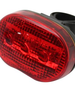 Eclairage Velo A Pile Arriere Sur Tige de Selle Arriere Marwi 404 A Leds Noir Livre Avec 2 Piles Aaa