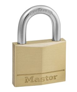 Cadenas A Cle Masterlock Laiton Anse Acier Cemente Largeur 40mm, Anse 22mm, Diam 6mm (Double Verrouillage) (Vendu A L'Unite)