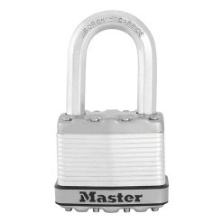 Cadenas A Cle Masterlock Excell Acier Traite Anti-Intemperies Anse Octogonale Tough-Cut Largeur 50mm, Anse Haute 38mm, Diam 9mm (Double Verrouillage) (Vendu A L'Unite)