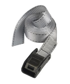 Sangle Bagagere Masterlock Largeur 25mm Longueur 2,50M Gris Capacite D'Arrimage 150Kg (Vendu A La Paire) -Certification Tuv-