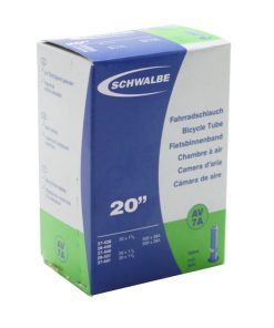 Chambre a Air Velo 20 X 1 3-8 - 500 X 28A - Schwalbe Valve Standard Tout Alu (37-438 À 37-451) (Av7A)
