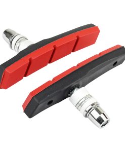 Porte Patin Frein Pour Vae-E-Bike V-Brake A Vis Deporte Marwi 80mm Noir-Rouge Kevlar (Paire Sur Carte)