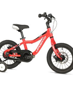 Velo Musculaire Enfant 14 Pouces Leader Fox Fox 2025 Rouge Monovitesse Cadre Alu (Taille Enfant Jusqu'A 105Cm) -Mecanique A Disque-