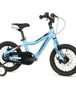 Velo Musculaire Enfant 14 Pouces Leader Fox Fox 2025 Bleu Clair Monovitesse Cadre Alu (Taille Enfant Jusqu'A 105Cm) -Mecanique A Disque-