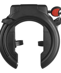 Antivol Velo Fer A Cheval Trelock Rs453 Noir Avec Fixation (Pour Pneu Ballon) (Ecart Pour Pneu 72 mm)
