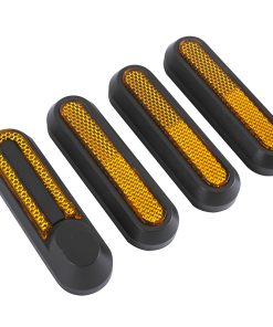 Cache Vis de Roue Avant et Arriere Pour Trottinette Xiaomi M365, 1S, Pro, Mi 3 Noir (Catadioptre Jaune) (Vendu Par 4) -Selection Gravity-