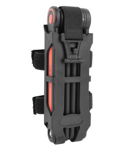 Antivol Velo Pliable-Pliant A Cle Newton Diam 5 mm L 0.85 M Noir-Rouge Type Couteau (Inclus Suupport Fixation, 2 Cles) -Niveau Securite 6-