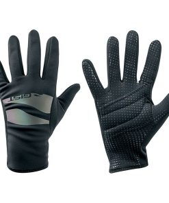 Gants Velo Hiver Long Enfant Junior Gist Noir 10-12 Ans S (Paire Sur Carte) Sans Velcro -8156