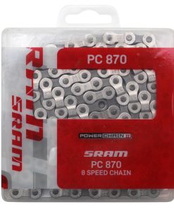 Chaine Velo 7-8V. Route-VTT SRAM Pc-870 Argent-Gris 114 Maillons