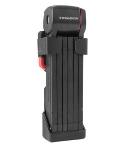 Antivol Velo Pliable-Pliant A Cle Trelock Fs380 Trigo X-Press L 85 Cm Noir - Homologue Sold Secure Bronze (Inclus Support Fixation)