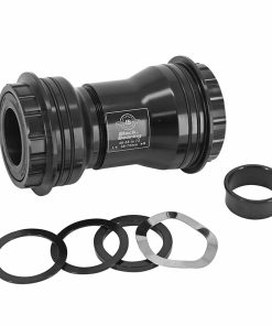 Cuvette Integre Boitier VTT-Route A Emboiter-Pf30 Blackbearing Roulement Ceramique Boite de 68-73 Diam 46 Pour Axe 24 et 24-22mm (Adaptateur Gxp) (Compatible Shimano, SRAM, Truvativ, Rotor, Fsa)