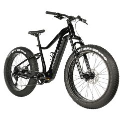 Velo Electrique-Vae VTT Fat Bike 26 Leader Fox Braga Mixte Noir 9V Moteur Central Bafang M510 36V 95Nm Batterie 23,2Ah (18'' - H45,7Cm - Taille M - Pour Adulte de 168Cm À 178Cm)