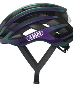 Casque Velo Adulte Abus Route Airbreaker Violet Blanc Perle Taille M (52-58Cm) Reglage Molette