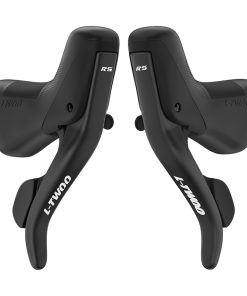 Levier-Manette Route Patin Ltwoo 2X9V. Avec Derailleurs Avant + Arriere Noir Compatible Shimano (Paire)
