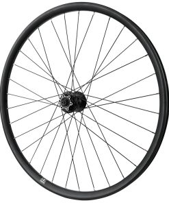 Roue Gravel - Route Disque Blocage 700 Pulse 23 Double Paroi Avant Moyeu Shimano Deore M475 Disque 6 Trous Tubeless Ready Noir Jante 23C 32 Rayons -Poids Max 150 Kg-