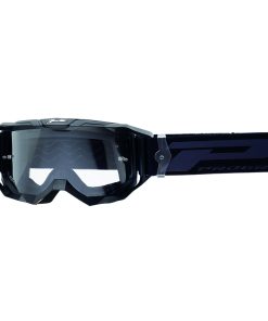 Masque-Lunettes Cross Progrip 3300 TR Vision Go Noir Mat Ecran Transparent Anti-Rayures-Anti U.V.-Anti-Buee (Homologue Ce-En-N° Ac-96025 Rev.2)