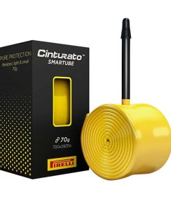Chambre a Air Velo 700 X 33-45 Pirelli Cinturato Smartube Tpu Valve Presta Jaune - Noir 60 mm