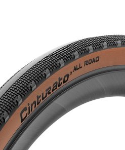 Pneu Gravel 700 X 35 Pirelli Cinturato All Road Classic Tanwall Noir Flanc Marron Tubeless Ready TS (35-622)