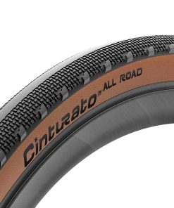 Pneu Gravel 700 X 45 Pirelli Cinturato All Road Classic Tanwall Noir Flanc Marron Tubeless Ready TS (45-622)