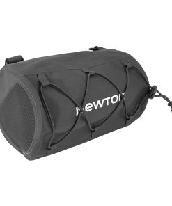 Sacoche de Cintre Guidon-Guidon Velo Newton Noir Etanche Fixation Auto-Agrippantes (L 220 X L 100 X H 100mm - 1.7Litres)